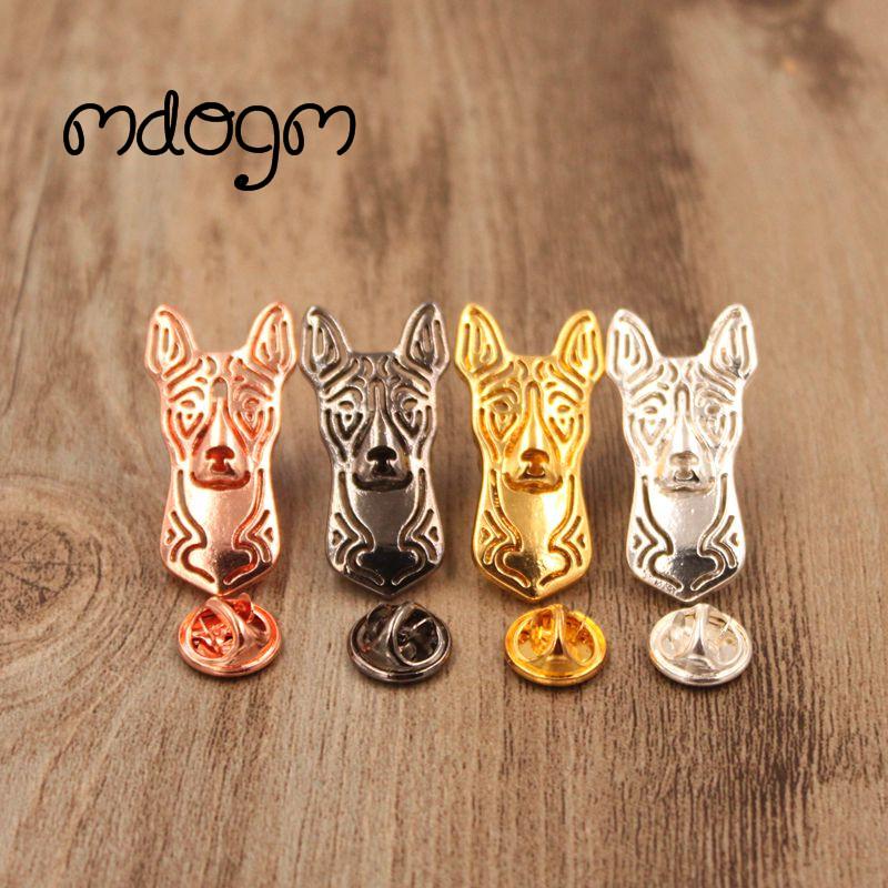 

Mdogm 2020 Basenji Brooches And Pins Suit Cute Jewelry Funny Metal Small Father Collar Badges Gift For Male Men B101