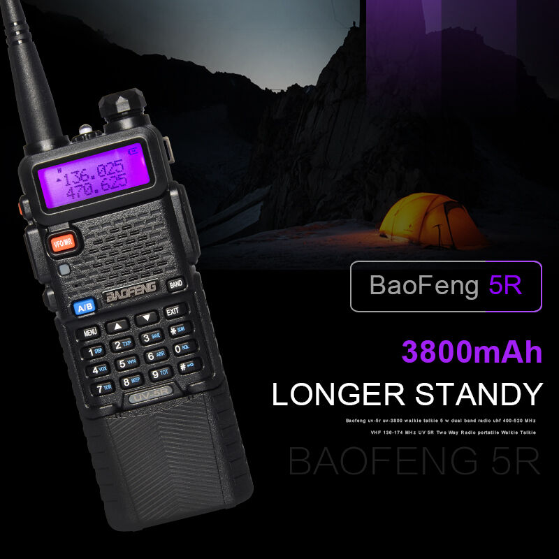 

Baofeng UV-5R Walkie Talkies Two-way Radio Dual Band VHF/UHF Long Range