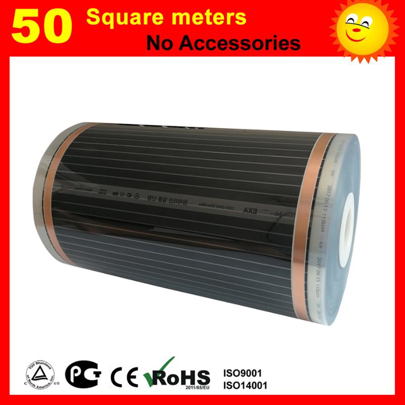 

50 Square meters floor Heating film, 220W/square electric heating film for room