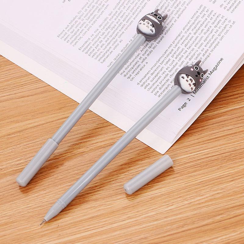 

1PC Cute Totoro Pens Novelty Neutral Pens Kawaii Silica Gel For Kids Gift School Office Supplies Stationery1