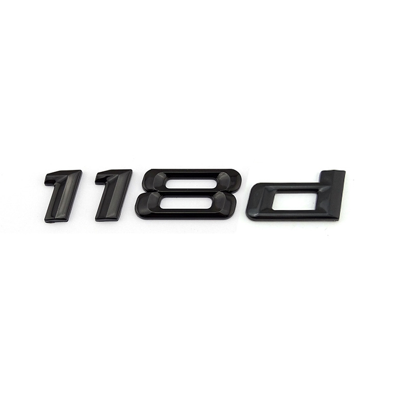 Color : Black Brand Name HIGHER MEN Coche de la Etiqueta de Plata Negro Creativo 3D Letras A-Z 0-9 Emblema Figura Digital N/úmero Cromo Pegatinas DIY del Metal for el Subaru Outback