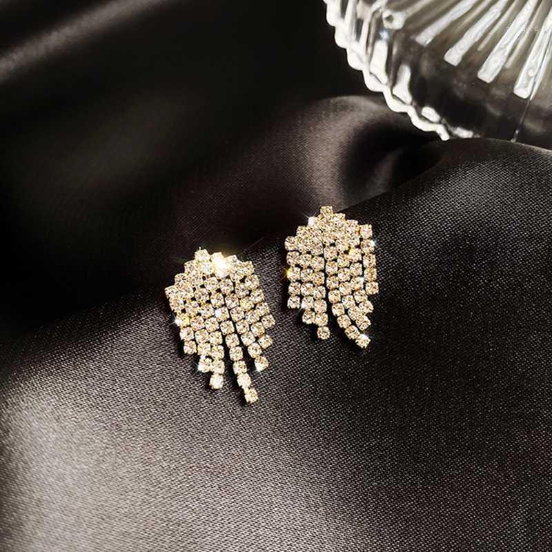 

Stud High-quality Korean Temperament Tassel Earrings Small And Delicate Simple 2021 Wave1