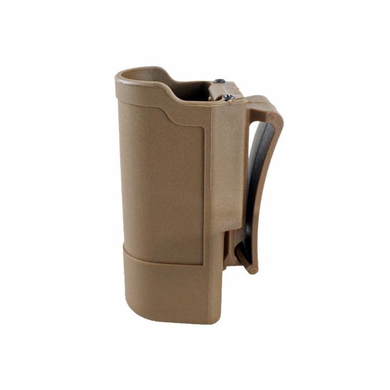 

Pouch Torch Holder Quick Release Belt Clip Camping Holster 875D, Dark khaki