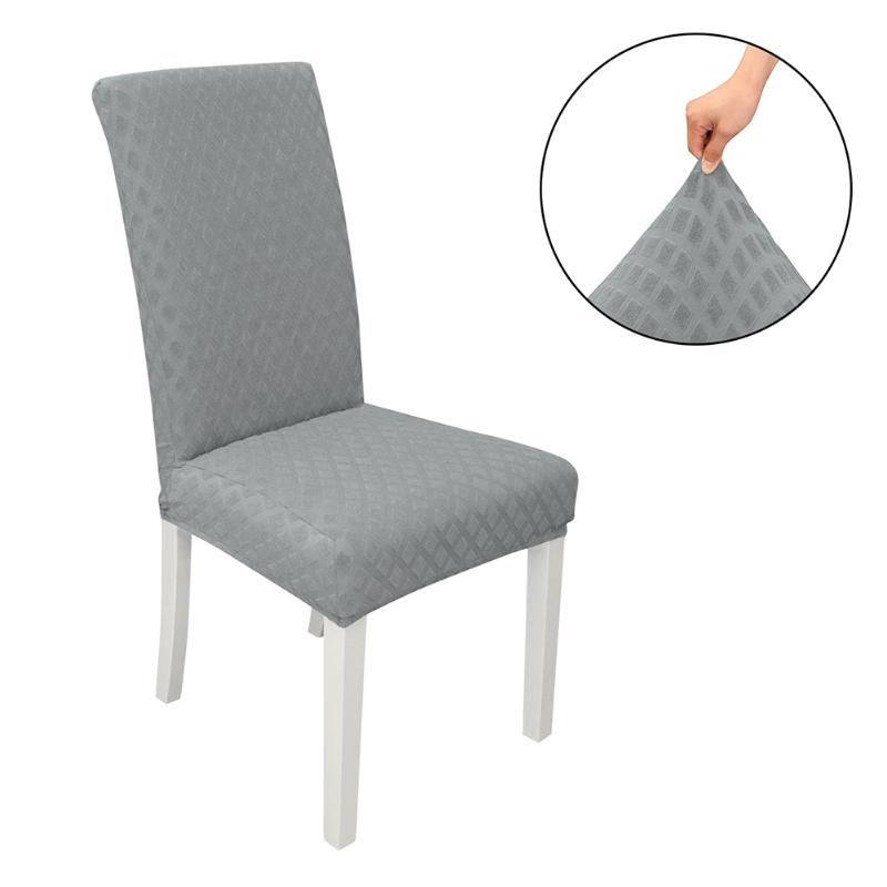 

Soft Slipcover Washable Ceremony Seat Protector Modern Removable Banquet Jacquard Wedding Party High Stretch Dining Chair Cover