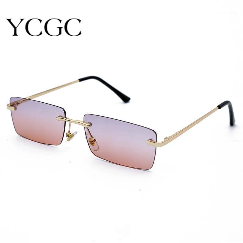 

Sunglasses Women Trending 2020 Rimless Square Polarized Vintage Sun Glasses Shade For Ladies Rectangle Eyeglasses1