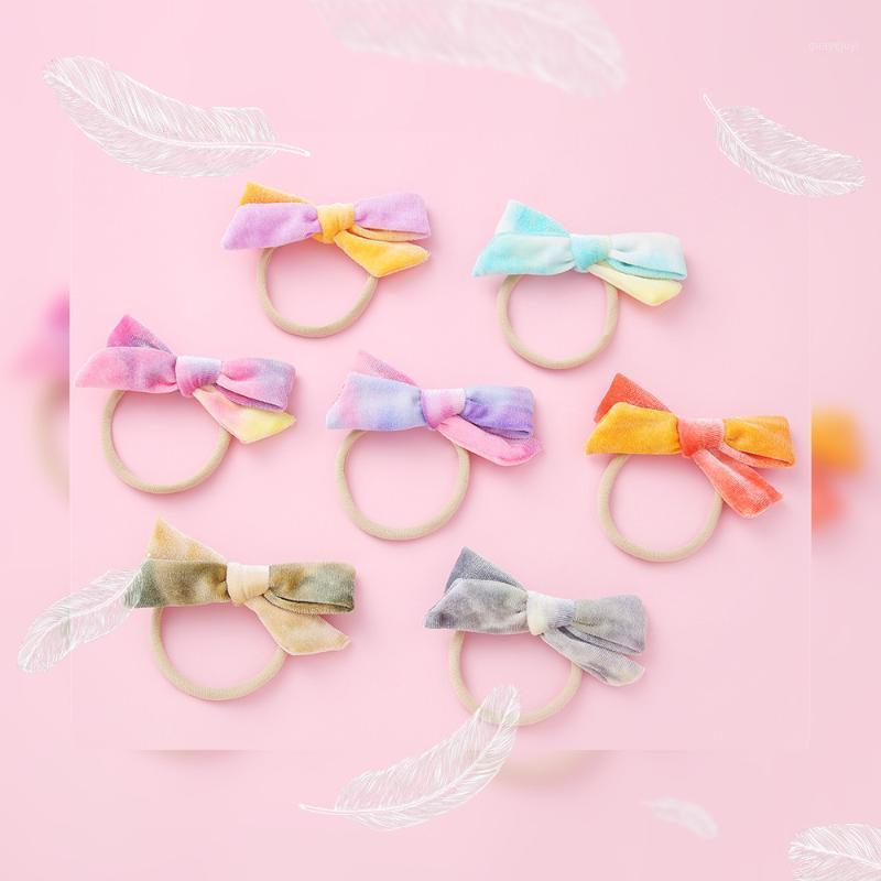 

Velvet Headbands Gradient Hairpins/Elastic Hair ties Nylon Hairband For Girls Multi Colors Headwear Baby Girl Hair Accessorie1