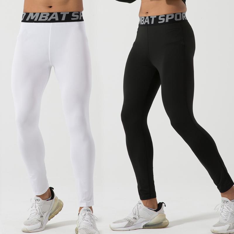 

Autumn and Winter Sweatpants for Men Compression Pants Sportswear Running Training Fitness Sports Gym Leggings Black, Cropped pants
