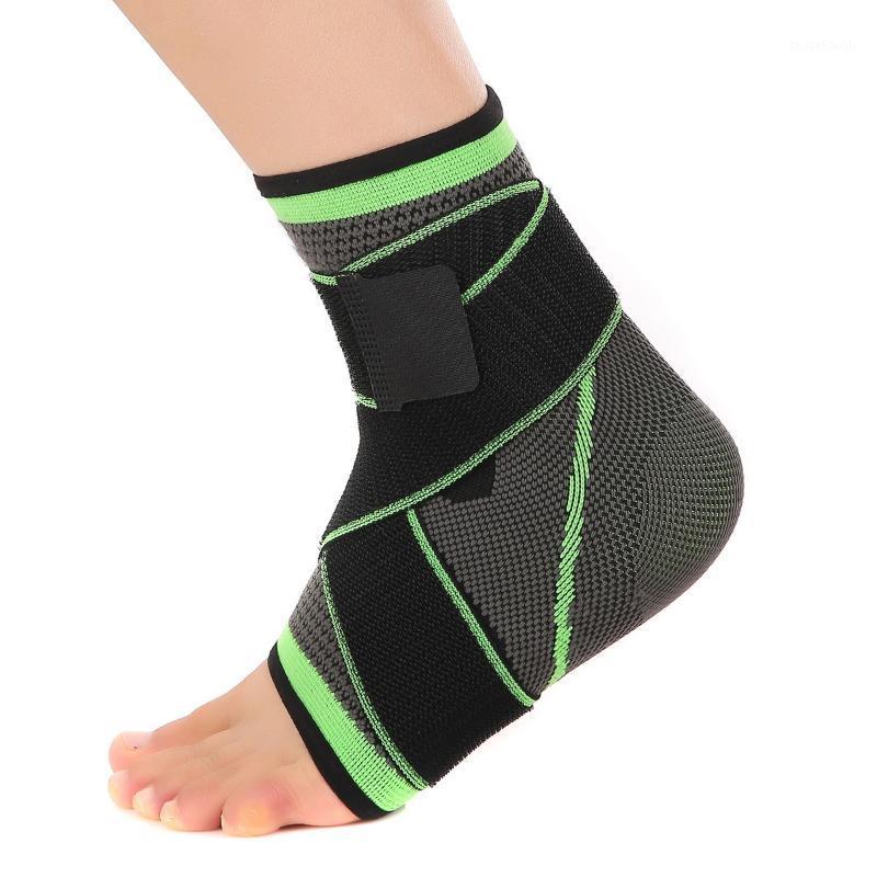 

3D Weaving Elastic Nylon Strap Ankle Support Brace Badminton Basketball Football Taekwondo Fitness Heel Foot Protector Gym1, As pic