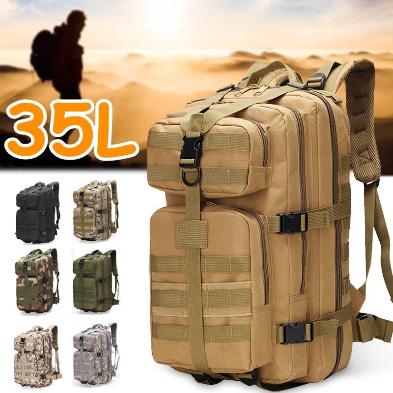 

35L Tactical Backpack 7 Types Outdoor Sport Bag Hiking Hunting Camping Bags Men Women Travelling Trekking Rucksacks