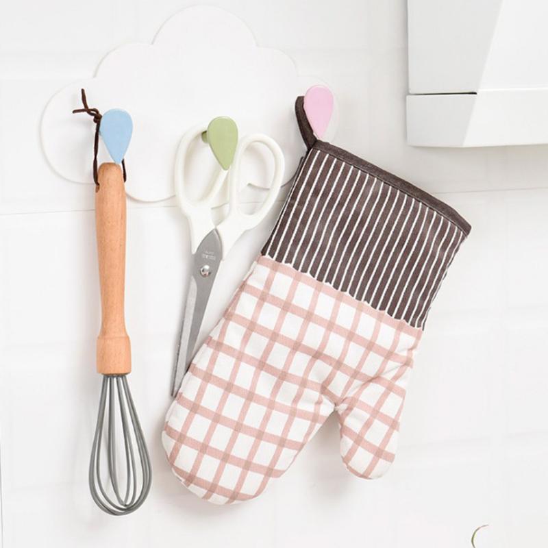 

Adorable Cartoon Cloud Modeling Strong Glue Hooks Kitchen Bedroom Seamless No Trace Wall Hook Bathroom Sundries Wall Hooks