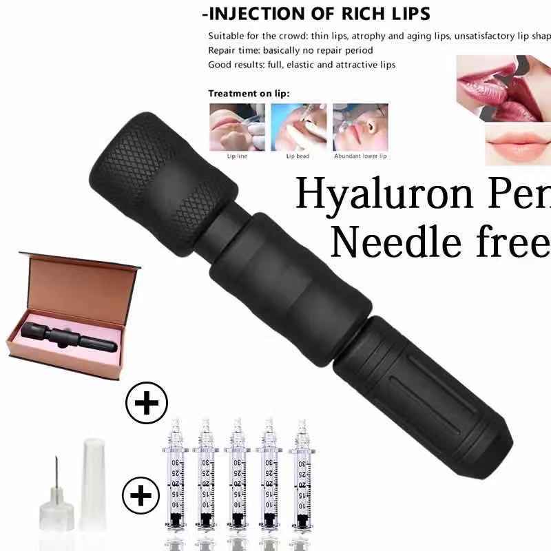 

0.3 Hyaluron Pen Noninvasive Nebulizer Meso Injector Gun for Anti Wrinkle Lip Lifting Neele-free Lip Injection with Ampoule Adapter
