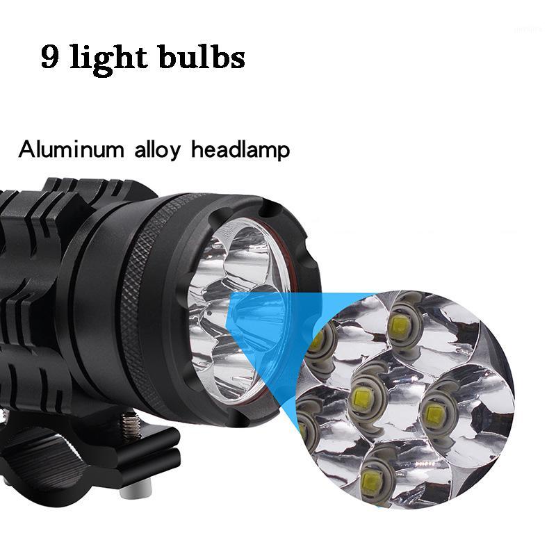 

2PCS Universal 9 Chips Headlight LED Motorcycle Motorbike 7800 LM Moto Spotlight Waterproof Fog Spot Motos Bulb Super bright dfd1