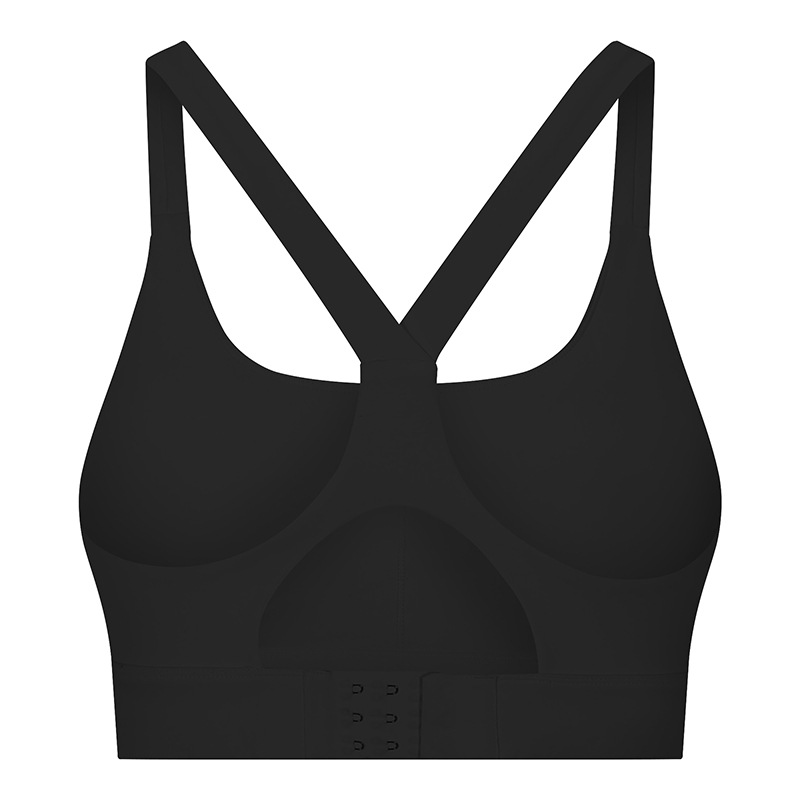 

L-131 New sports bra for women gym Women's tube top Underwear push up shake proof plus size Yoga Sport Brassiere Tops for girls, Black
