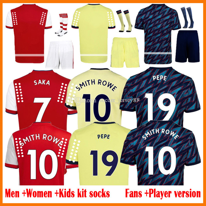 

21 22 23 soccer jerseys Fan Player version Gunners PEPE SAKA ØDEGAARD THOMAS WILLIAN NICOLAS TIERNEY SMITH ROWE jersey 2022-23 Men + Kids kit 2021 2022 football shirts, Kids home kit