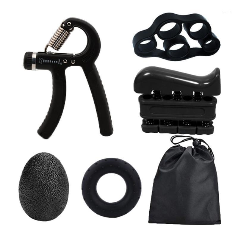 

5Pcs Adjustable Hand Grip Strengthener Set Finger Forearm Strength Exercise Band 448D1