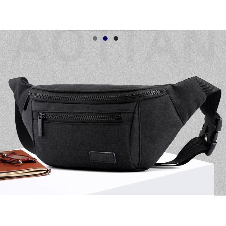 

Outdoor Sports Bag Male Feature Phones Bag Chest Oxford Cloth Cross-border Selling Hot Style Running Purse Bolsa Cintura, Sky blue