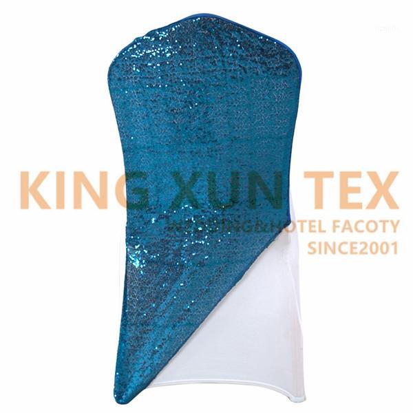 

Back Sequin Spandex Chair Cover Stretch Chair Cap Hood For Wedding Event Decoration1