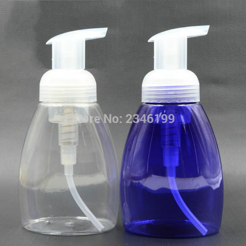 

Foam Bottle 250ml Plastic Foam Pump Empty Facial Cleanser Bottle 250ml Transparent Plastic Body Wash Pump 20pcs/Lot