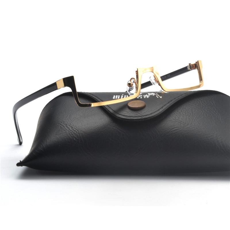 

punk Half Frame Sunglasses Women Square Sun Glasses For Men Vintage Retro clear lens Sunglasses Shades Trending Eyewear FML