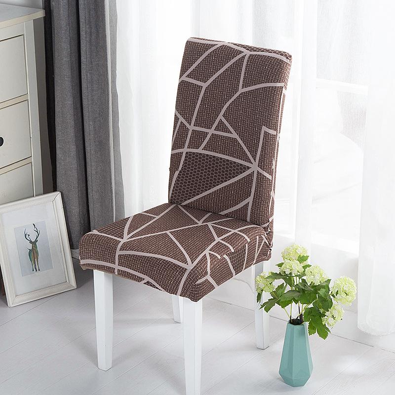 

4 Types Dining Chair Cover Spandex Jacquard Kitchen Dining Room Chair Slipcover Protector Case for Seat Elastic Stretch