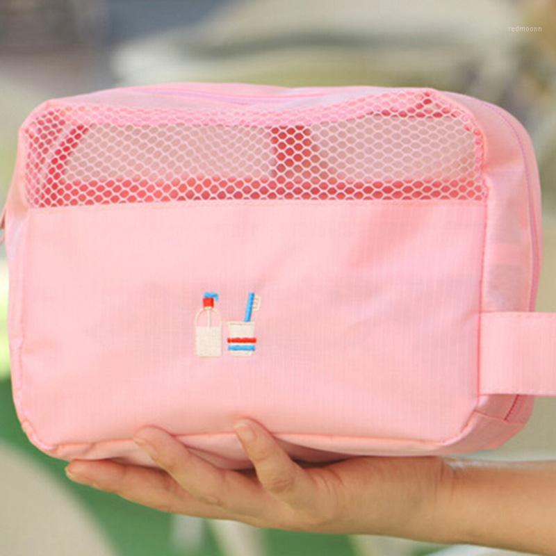 

Large Capacity Beautician Storage Bag Ladies Travel Women Makeup Cosmetic Organizer Travel Bag Personal Hygiene1, Gray