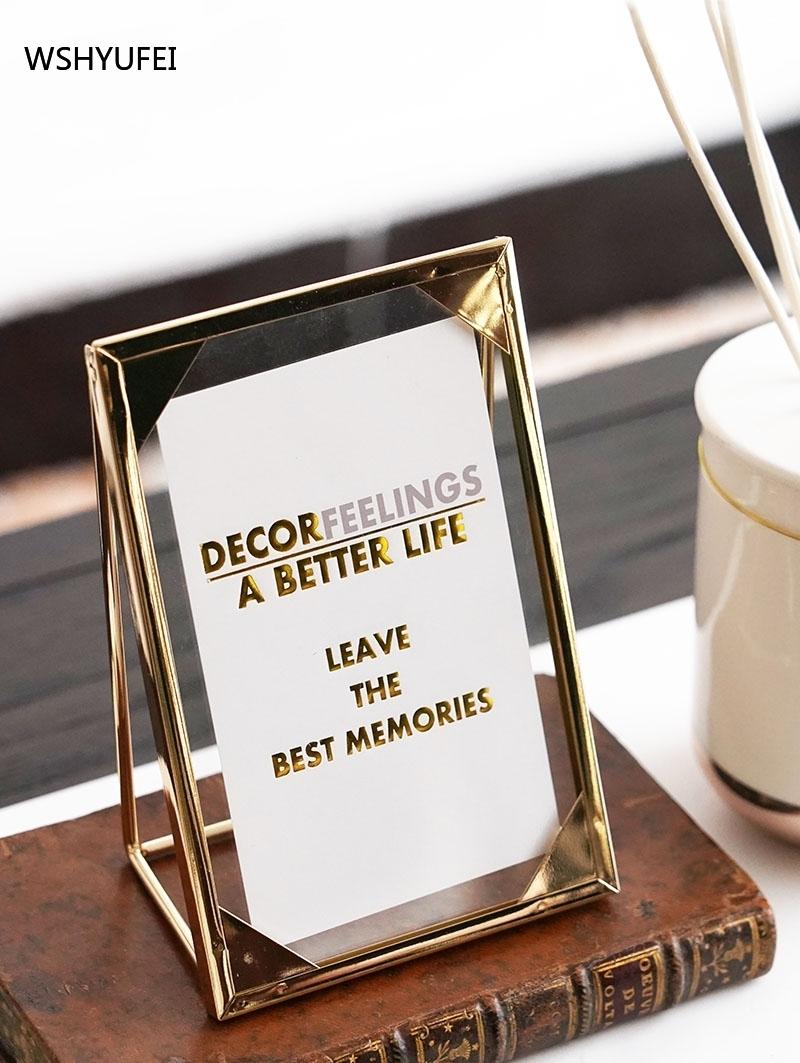 

WSHYUFEI Metal photo frame Carved gold6/5 inch picture frame wedding materials Suitable for home office birthday present