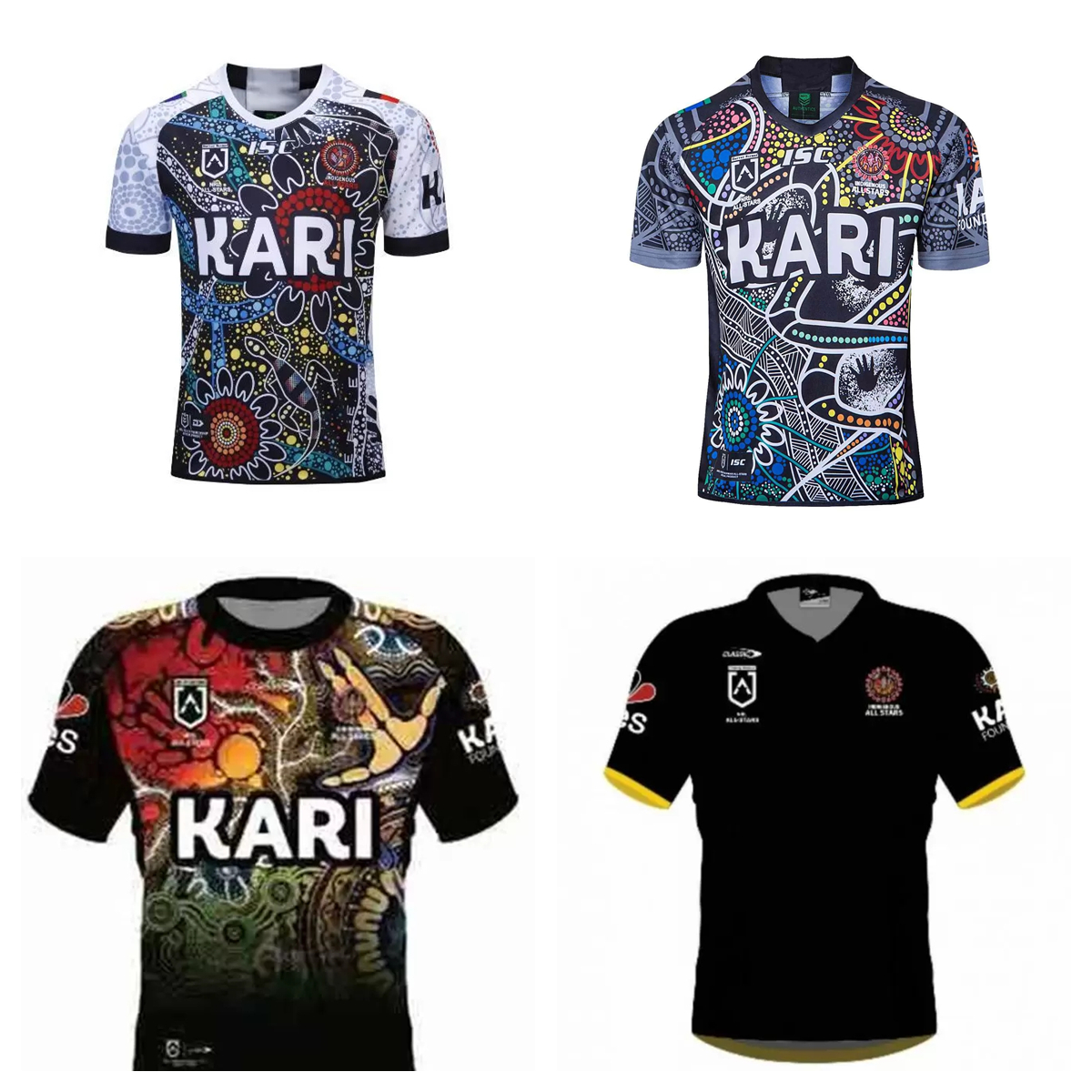 

2021 all starts Rugby jerseys Indigenous Camouflage nrl League 19 20 Thailand shirts maillot de S-5XL, Black