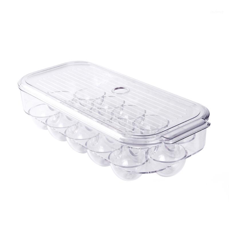 

16 Blank Plastic Egg Holder For Refrigerator With Handle Lid Fridge Storage Organizer Safety Egg Storage Box Eggs Box1