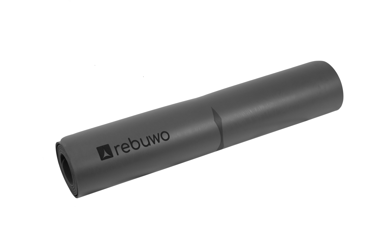 

Rebuwo Rubber Yoga Mat Gray, Red
