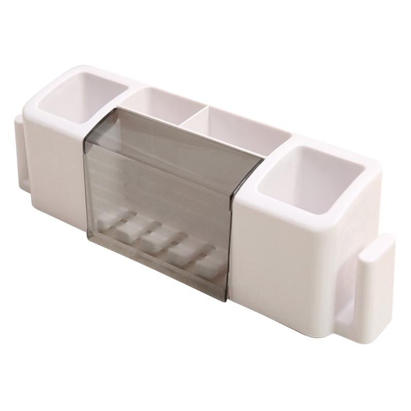 

New Multifunctional Toothpaste and Toothbrush Holder Creative Storage Case Organizer Box Bathroom Accessories Set For Home Use