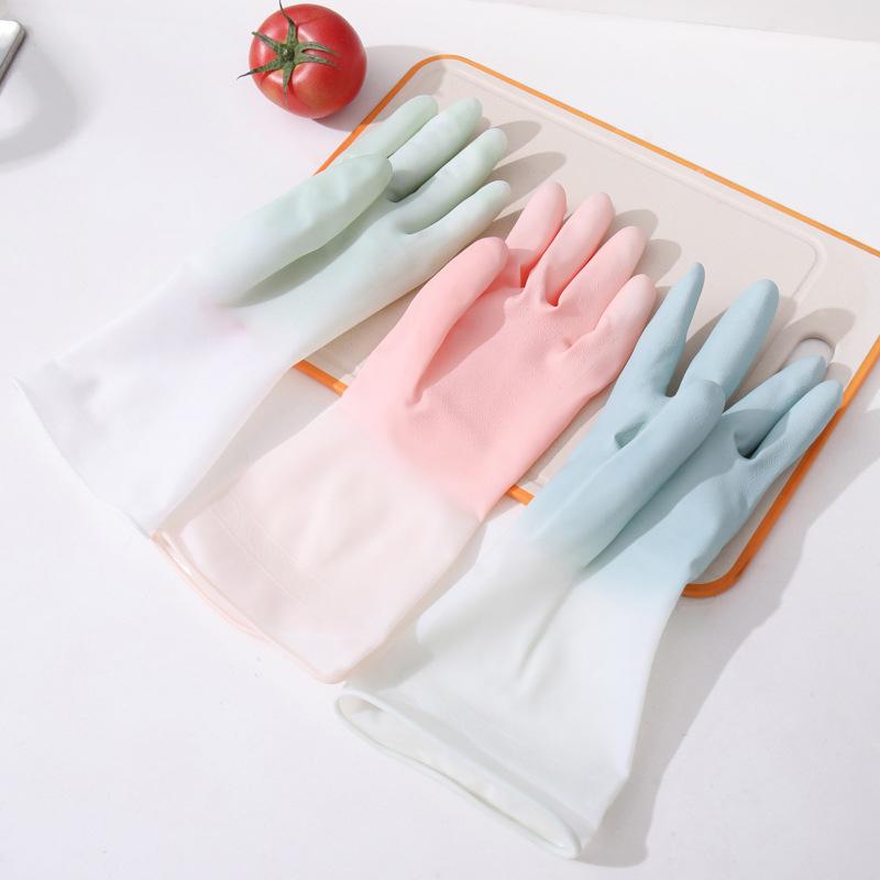 

1 Pair Kitchen Dish Washing Gloves Household Dishwashing Gloves Rubber New