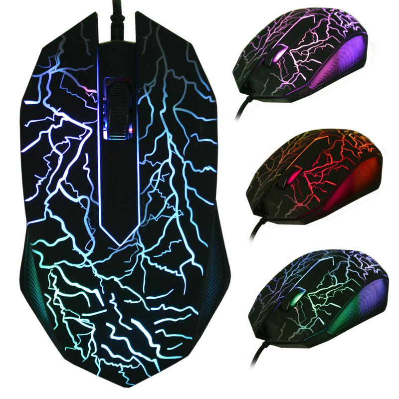 

Adjustable Wired Gaming Mouse Computer Mice 3 Buttons USB Wired Luminous Gamer Mouse for Laptop Desktop PC