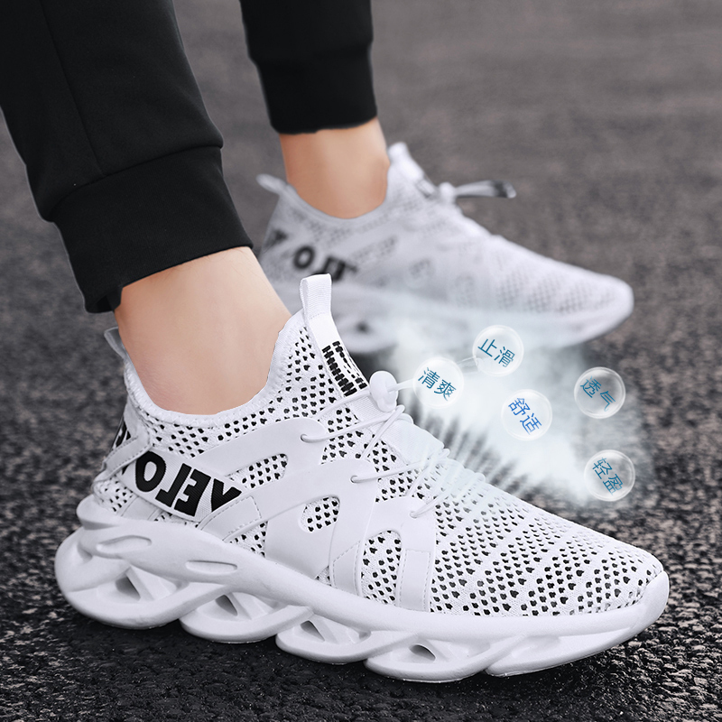 

Comfortable, breathable fashion resistant to lightweight wear causal shoes zapatos hombre tough male platform HJOM, White