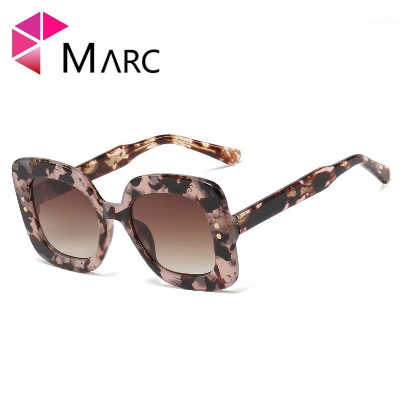 

MARC 2020New Luxury Sunglasses Women Fashion Square Sun Glasses Female Leopard Frame Eyewar Retro Shades Glasses UV400 Brand1