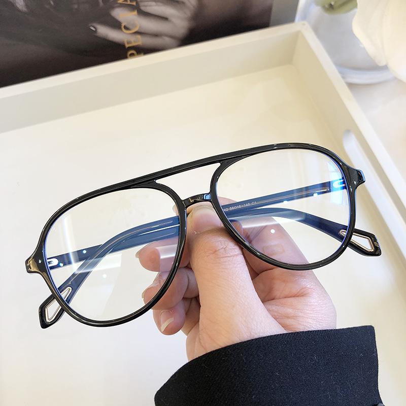 

Fashion Sunglasses Frames Optical Pilot Glasses Frame Gaming Computer Transparent Women's 2021 Blue Filter Eyewear Oversized Shades