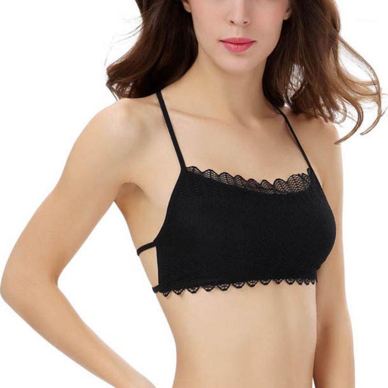 

Wholesale-2016 Sexy Women Lace Sleeveless Crop Top Vest Bralet Bra Bralette Cami Tank Bustier Free Shipping1, Black
