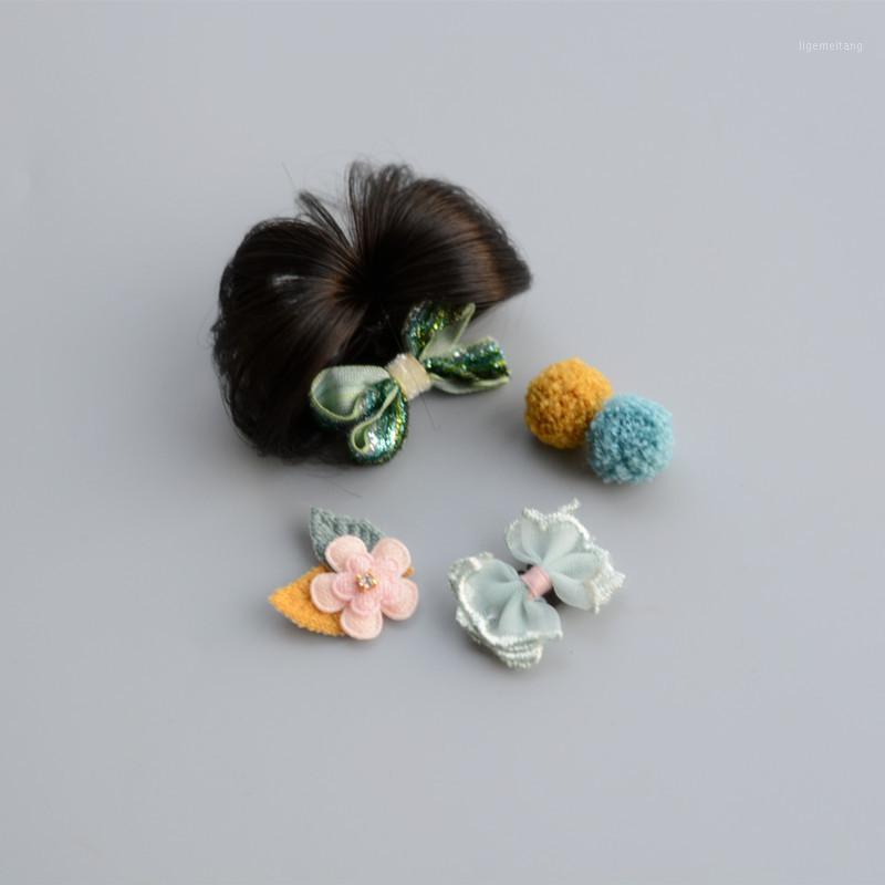 

Children's Hair Clip Infant Sweat Clip Hair Wig Set Multicolor Optional1, A2