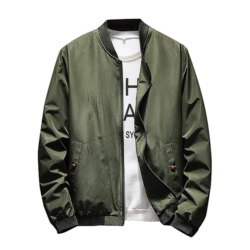 

Men's Autumn Winter Fashion Zipper Solid Color Outwear Casual Tops Coat Hip Hop Male Big Size Overcoat Drop Shipping 8.15, Bu