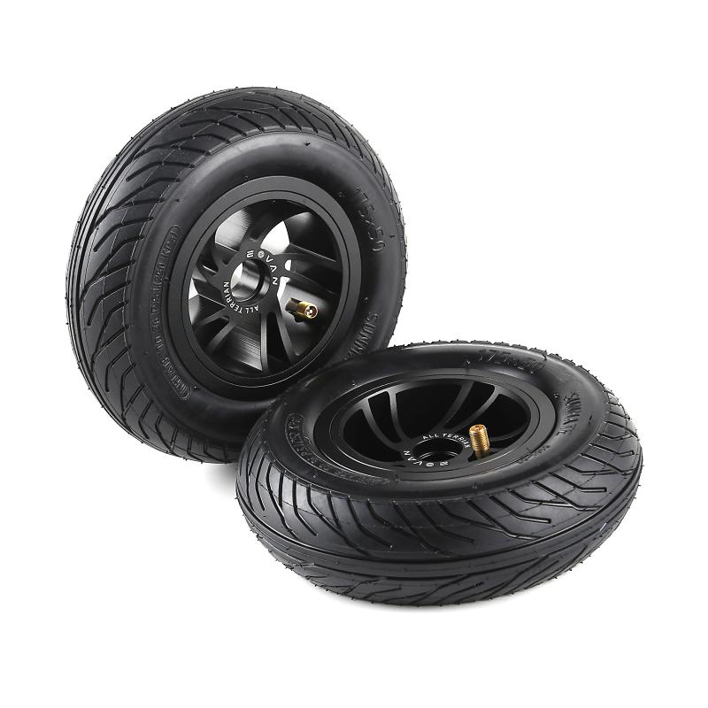 

2/4 Pcs 175AT All-Terrain Machinery Pneumatic Tire Wheels - Black, 2pcs