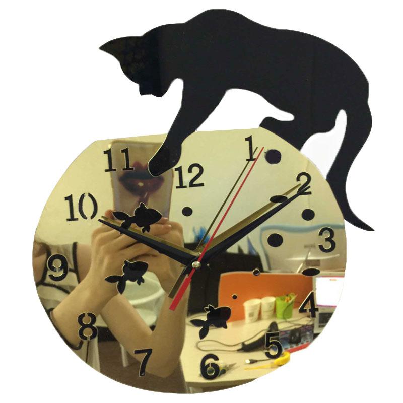 

2020 real sale wall clock acrylic Pastoral 3d large decorative stickers clocks reloj de pared horloge murale living room quartz