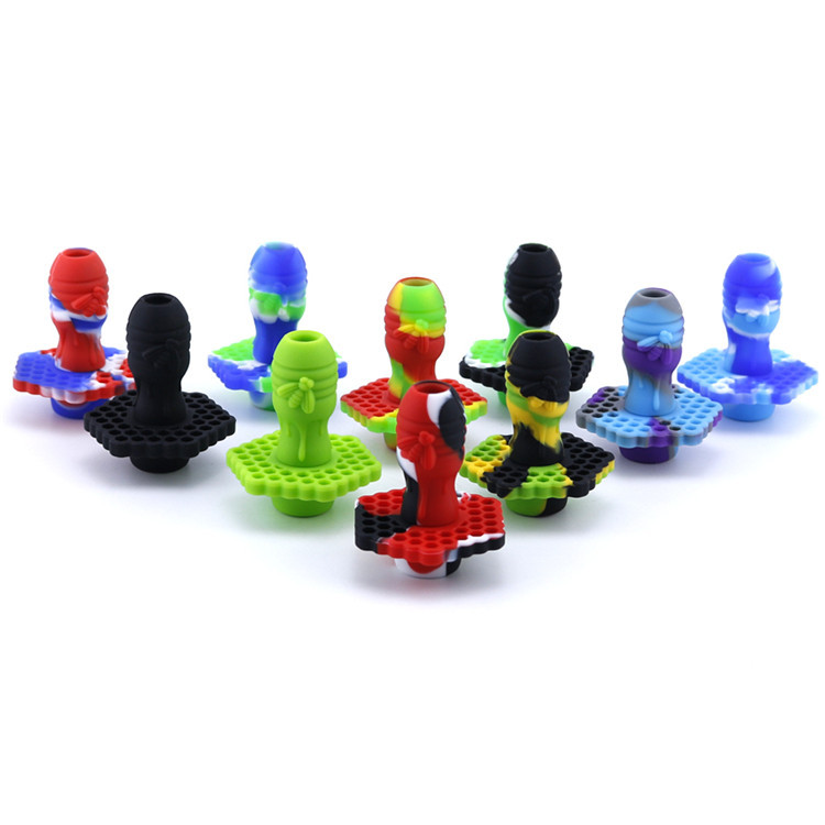 

Food Silicone Carb Caps Colorful Durable Cap Smoking Accessories Dab Rigs