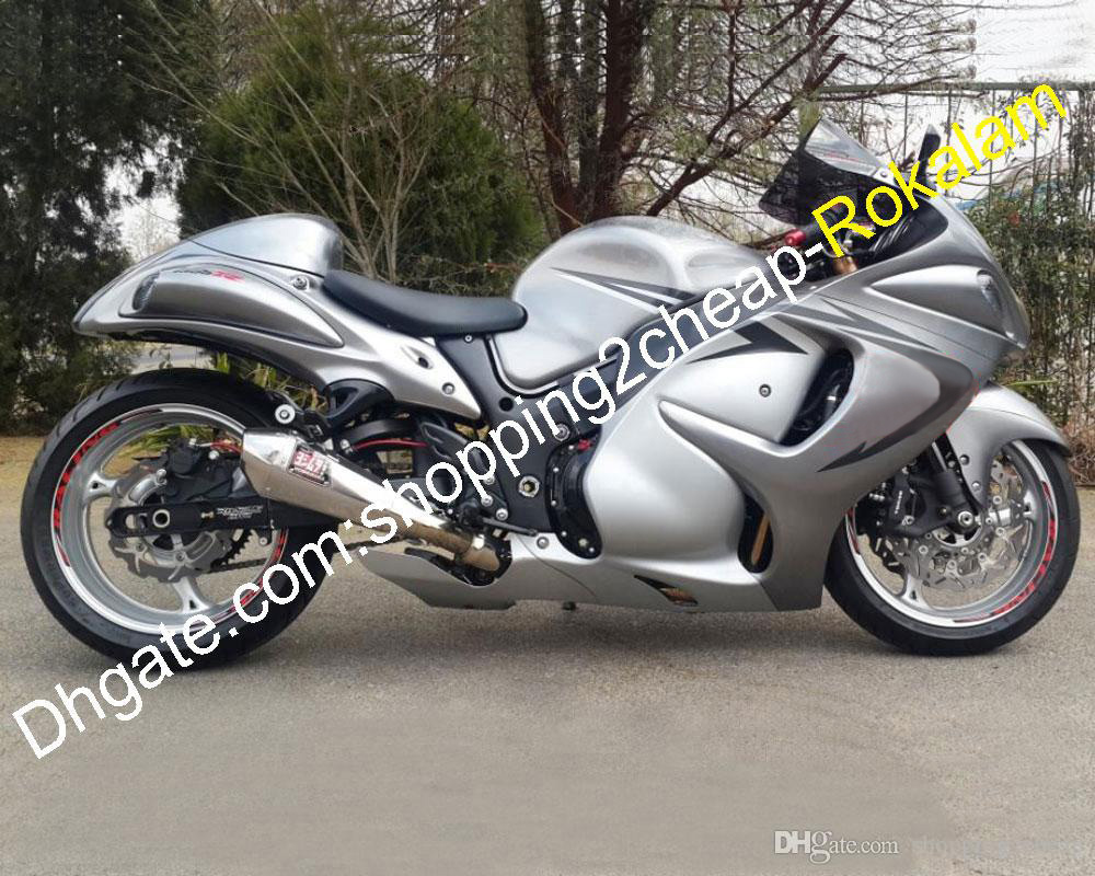 Kit de carénage ABS pour Suzuki GSXR1300 GSXR 1300 2008 ~ 2012 2013 2014 2015 2016 Pièces de carrosserie de moto argentées (moulage par injection