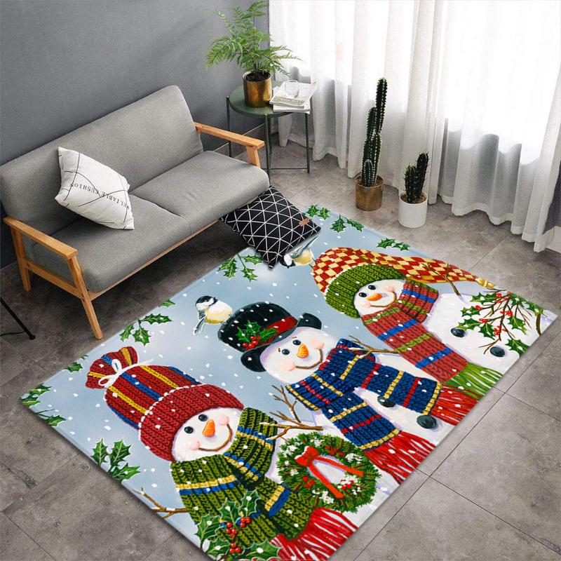 

Marry Christmas Board Big Rug Anti-slip Kitchen Dinning Room Fireplace Floor Mat Flannel New Year Carpets Durable Xmas Area Rugs, C2020818-54