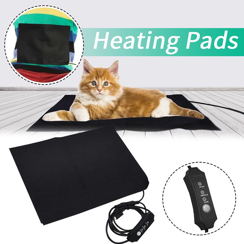 

5V USB Electric Pet Heated Pad Dog Cat Winter Warm Mat Carpet For Animals Pet Plush Bed Blanket Heater Carpet Heating Pad, As pic