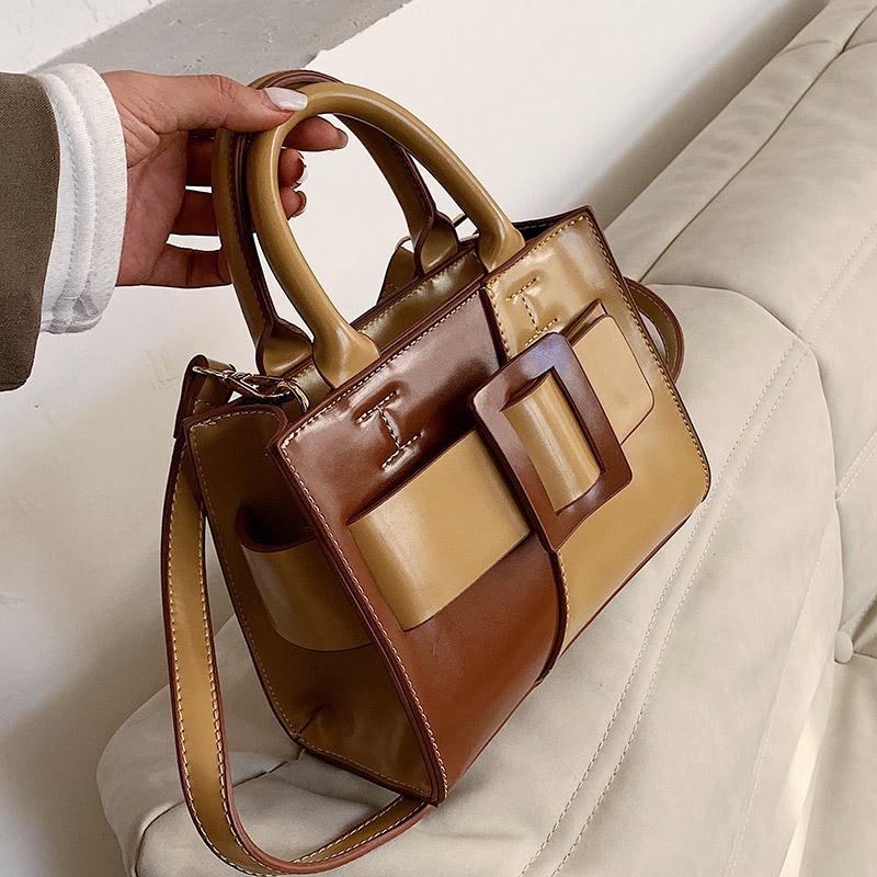 

Mini Designer PU Leather Tote Crossbody Bag 2021 Fashion New High-quality Lady Black Vintage Travel Shoulder Handbag and Purses