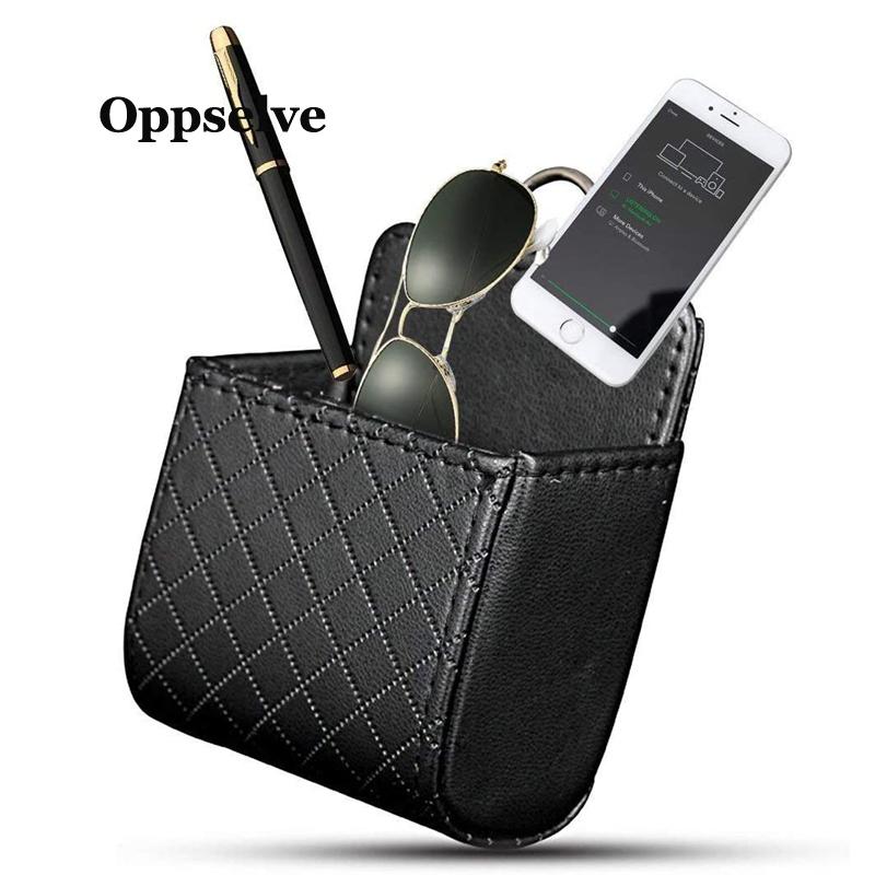 

Phone Holder Bag For Huawei P30 P20 Car GPS Air Vent Mount Cell Phone Stand Holder For 7 12 11 Storage Bag, Black