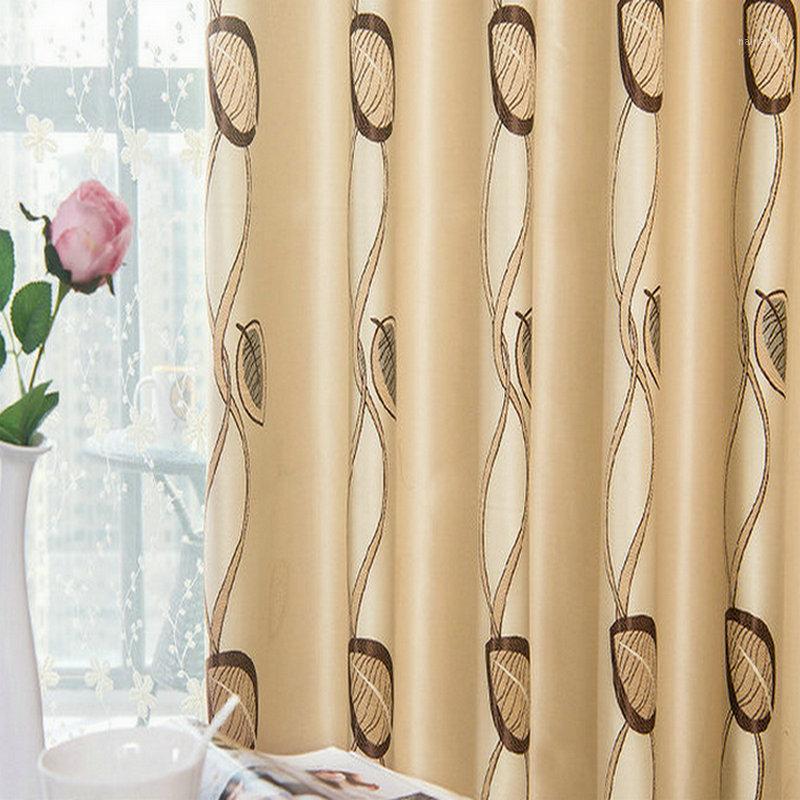 

Pastoral Style Luxury Leaves Designer Curtain For Living Room Bedroom Kitchen Tulle Window Sheer Curtain Window Screening Panel1