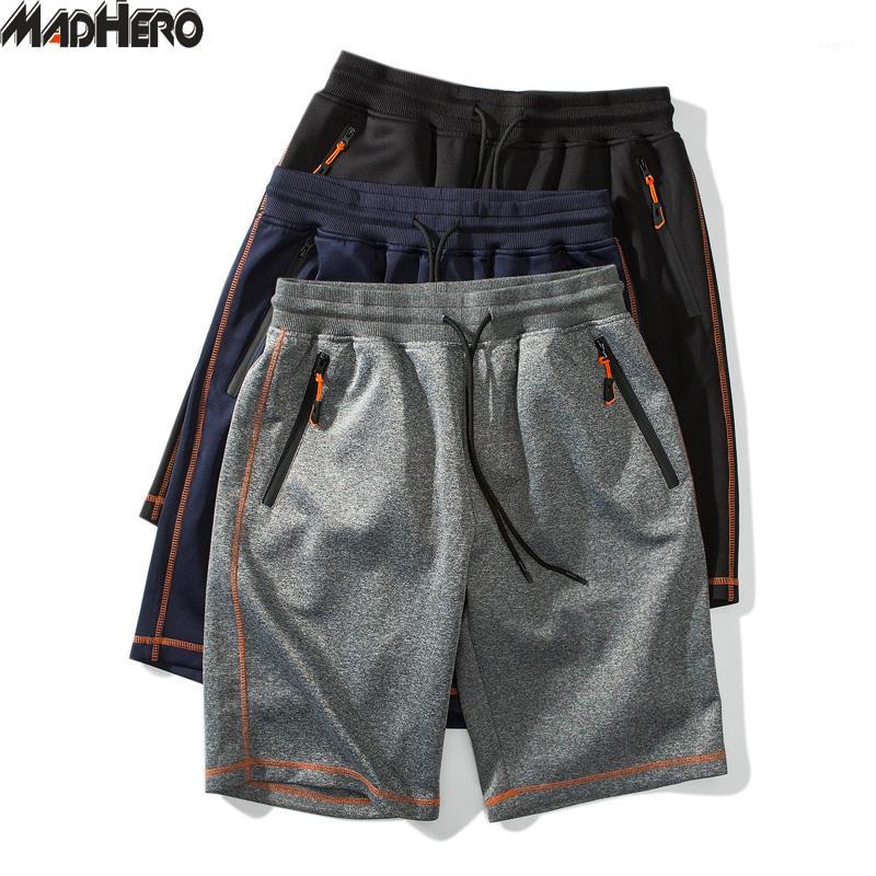 

Men's Shorts Wholesale- MADHERO Men's Sweatpants Fashion Brand Boardshorts Breathable Male Casual Drawstring Short Pants Skinny, Blue