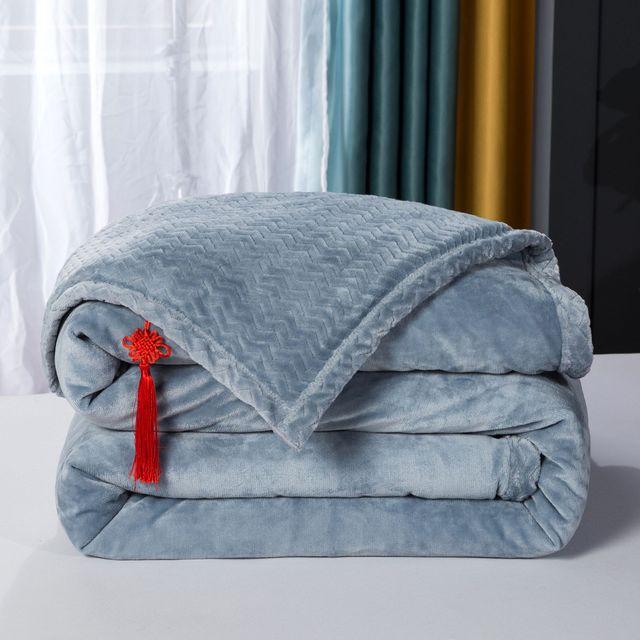 

Blankets Soft Warm Lamb Wool Blanket For Bed Winter Bedspread Sofa Throw 5 Size Light Thin Flannel Double Layers Cover Manta