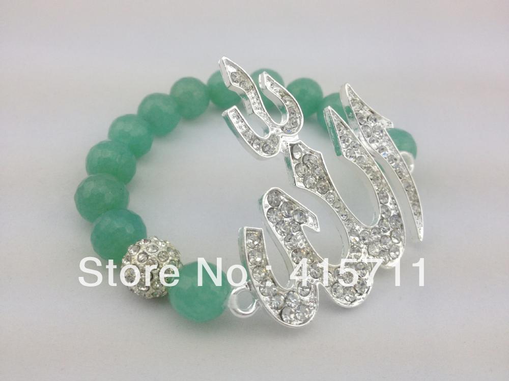 

YH-AB25 Faceted Beads Crystals Pave Bracelet Muslim Bracelet